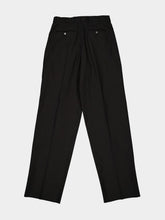 Givenchy Black Double Pleat Cotton Trousers