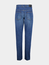 Givenchy Medium Blue Shadow Washed Straight Jeans