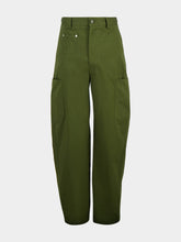 Givenchy Khaki Couture Seam Cotton Cargo Trousers
