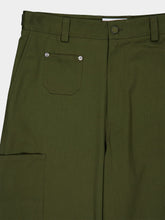 Givenchy Khaki Couture Seam Cotton Cargo Trousers