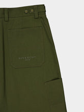 Givenchy Khaki Couture Seam Cotton Cargo Trousers