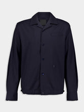 Givenchy Night Blue Wool Poplin Overshirt