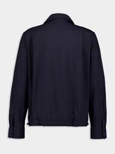 Givenchy Night Blue Wool Poplin Overshirt