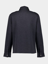 Givenchy Dark Grey Zipped Jersey Shirt