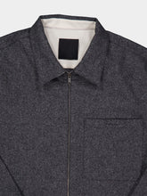 Givenchy Grey Wool Zipped Shirt
