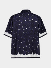 Givenchy Dark Navy Silk Floral Shirt