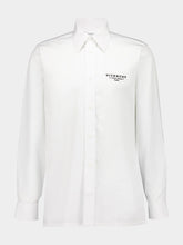 Givenchy White Classic Fit Cotton Logo Shirt