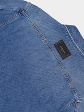 Givenchy Medium Blue Shadow Denim Couture Seam Shirt