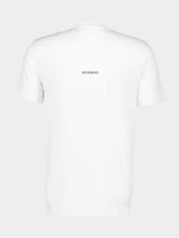 Givenchy White Slim Fit T-Shirt in Cotton with 4G Embroidery