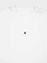 Givenchy White Slim Fit T-Shirt in Cotton with 4G Embroidery