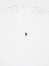 Givenchy White Slim Fit T-Shirt in Cotton with 4G Embroidery
