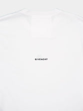 Givenchy White Slim Fit T-Shirt in Cotton with 4G Embroidery