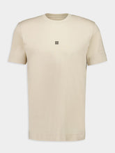 Givenchy Light Beige Slim Fit 4G Embroidered T-Shirt