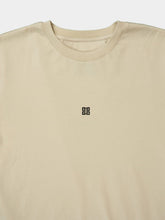 Givenchy Light Beige Slim Fit 4G Embroidered T-Shirt