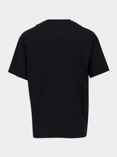 Givenchy Black Cotton T-Shirt with Grosgrain Detail