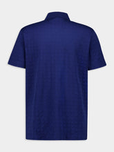 Givenchy Saphir Blue 4G-Jacquard Polo Shirt