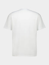 Givenchy White and Blue Logo Embroidered T-Shirt