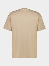 Givenchy Beige T-Shirt in Cotton with Logo Embroidery