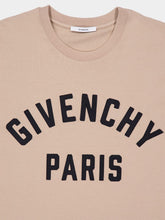 Givenchy Beige T-Shirt in Cotton with Logo Embroidery
