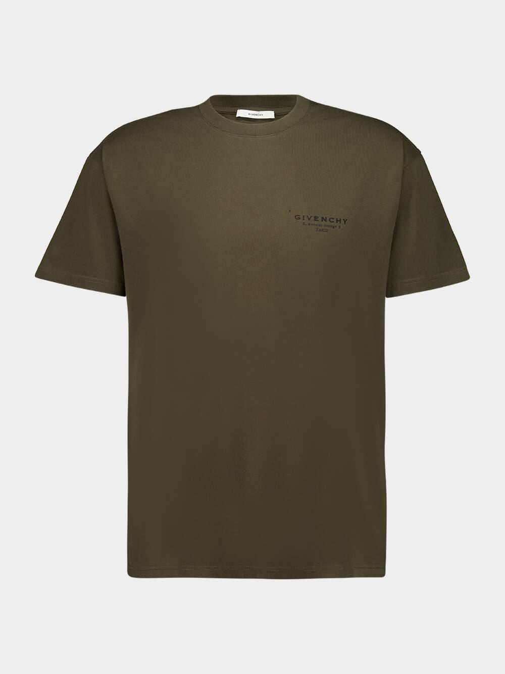 Givenchy Khaki T Shirt Givenchy Khaki Green Regular Fit Cotton