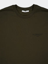 Givenchy Khaki Green Regular Fit Cotton Logo T-Shirt