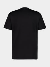 Givenchy Black Cotton T-Shirt with Grosgrain Logo