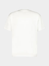 Givenchy White Cotton T-Shirt with Grosgrain Logo