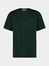 Givenchy Bottle Green Cotton T-Shirt with Grosgrain Logo