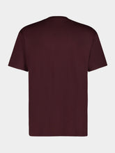 Givenchy Burgundy Cotton T-Shirt with Grosgrain Logo