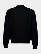 Givenchy Black Couture Seam Logo Knit Sweater