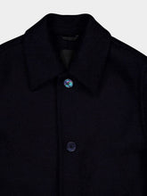 Givenchy Night Blue Teddy Virgin Wool Short Coat