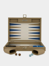 Hector Saxe Paris Beige Comporta Destination Leather Backgammon
