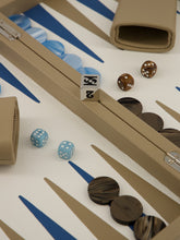Hector Saxe Paris Beige Comporta Destination Leather Backgammon