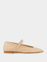 Le Monde Beryl Fawn Leather Mary Jane Flats