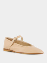 Le Monde Beryl Fawn Leather Mary Jane Flats