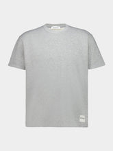 Givenchy Light Grey Cotton T-Shirt with Logo Patch