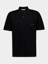Givenchy Black Cotton Polo with Patch