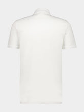 White Cotton Polo with Chest Pocket