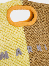 Marni Yellow and Brown Paper Raffia Seaside Bag