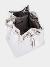 Jimmy Choo Silver Bon Bon Mirror Mini Bag