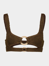 Bond-Eye Cocoa Ring Sasha Bikini Top
