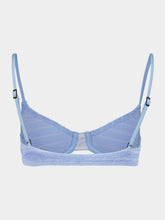 Bond-Eye Powder Blue Stripe Gracie Balconette Bikini Top