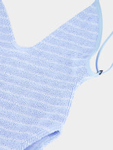 Bond-Eye Powder Blue Stripe Everly One-Piece Swimsuit