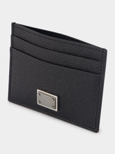 Dolce & Gabbana Black Dauphine Leather Card Holder
