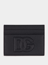 Dolce & Gabbana Black 3D-Effect DG Logo Card Holder
