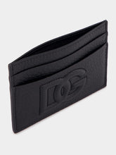 Dolce & Gabbana Black 3D-Effect DG Logo Card Holder