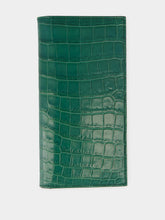 Dolce & Gabbana Dark Green Crocodile Continental Wallet