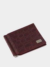 Dolce & Gabbana Burgundy Caiman Leather Bifold Wallet