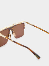 Balmain Brown Triomphe Sunglasses