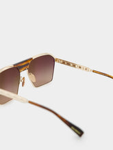 Balmain Gold Sergeant Aviator Sunglasses